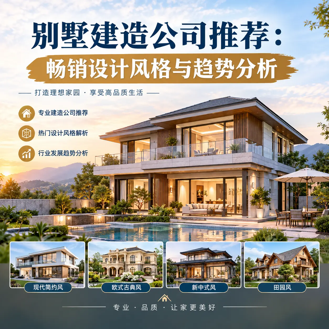别墅建造公司推荐: 习水 畅销设计风格与趋势分析