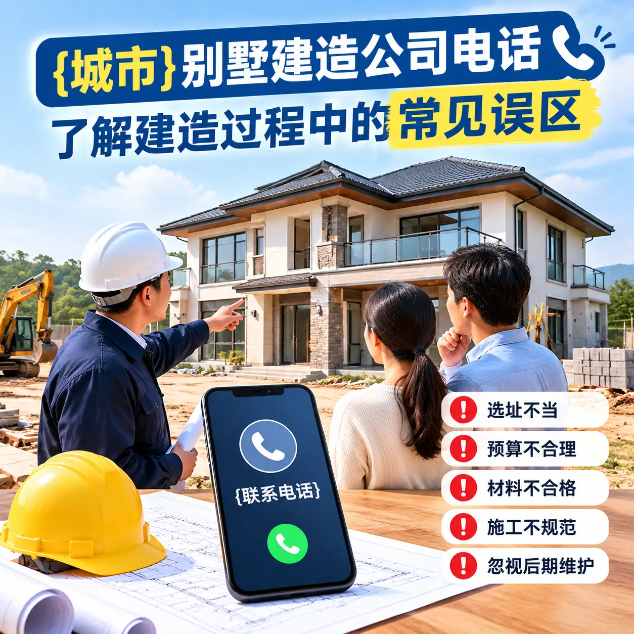 习水别墅建造公司电话,了解建造过程中的常见误区